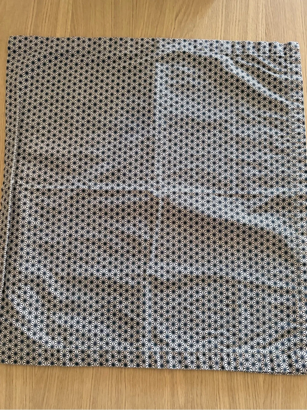 Crate & Barrel Vintage Akira Cloth Napkins Geometric Color Set of 4 Cream Black